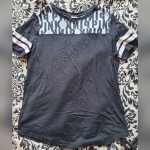 PINK Black and White M Tee